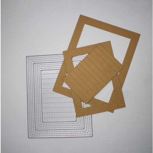 New Arrival Rectangle Frame Metal Steel Cutting Dies Stencil DIY Scrapbook Embossing Decor Photo Album Paper Card Craft 11x142mm