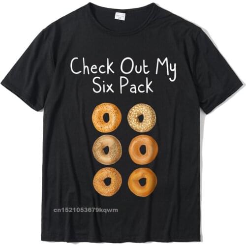 Funny Workout Bagel T Shirt Fake Six Pack Mens Womens T Shirt For Men Party Tops Shirts Rife Customized Cotton