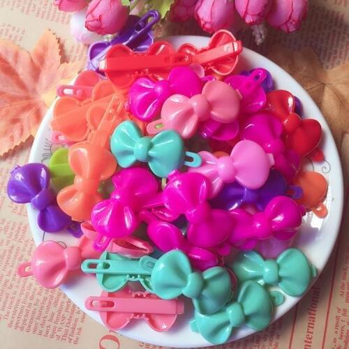 Pet hair short hair dog hairclip pet bangs side clamp buckle dog headdress 50 pcs