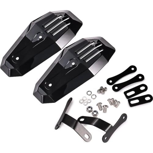 Motorcycle Black Handle Bar Hand Guard Protector Wind Deflector Motorcycle Bike Shield For Harley Touring Honda Custom