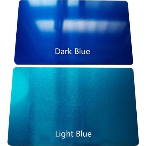 100pcs Smooth Blank Metal Art Craft Visiting Cards Business Name Aluminum Material 0.2mm DIY Laser Engraving 11 Color Choice