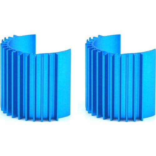 2Pcs Metal Motor Radiator 370/380/2440 Cooling for RC Model Cars Spare Parts 734A Battery Cooler