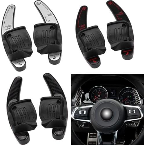2Pcs Car Steering Wheel Shift Paddle Blade Shifter For VW CC Golf 6 Passat B6 Jetta MK5 Steering Wheel Shifter Car Styling