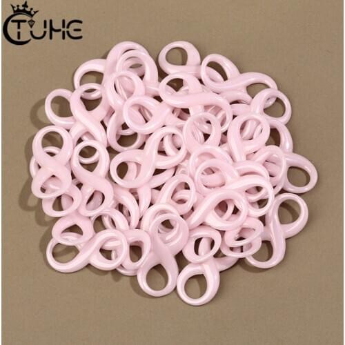 50pcs/Set Infinity Symbol Ceramic Jewelry Accessories Smooth Touch Never Fade DIY Making Accessory For Bracelet Earring Necklace