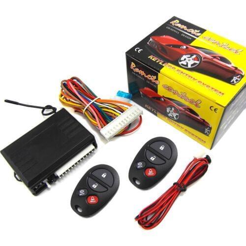 Keyless Entry Central Locking Push Button Ignition Door Lock Universal Car Alarm SmartPhone Control Car Alarm System