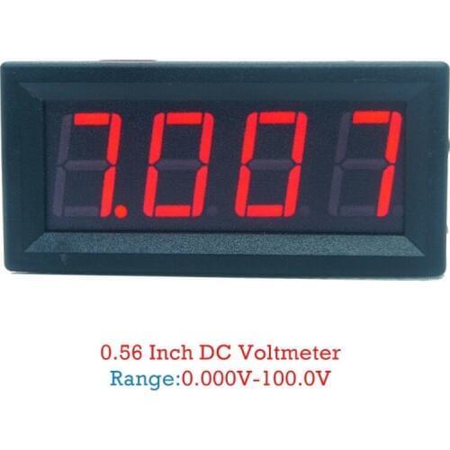 DC 0-99.99V (100V) 4-digits 0.56inch Digital Voltmeter 3Wire Voltage Panel Meter
