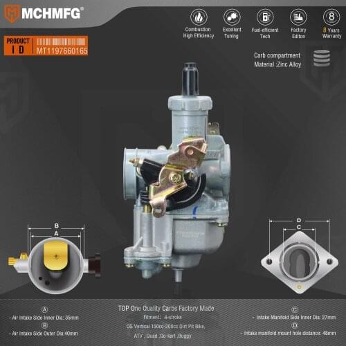 Engine Parts Carburetor for4-stroke CG Vertical 150cc-200cc Dirt Pit Bike, ATV , Quad ,Go-kart ,Buggy