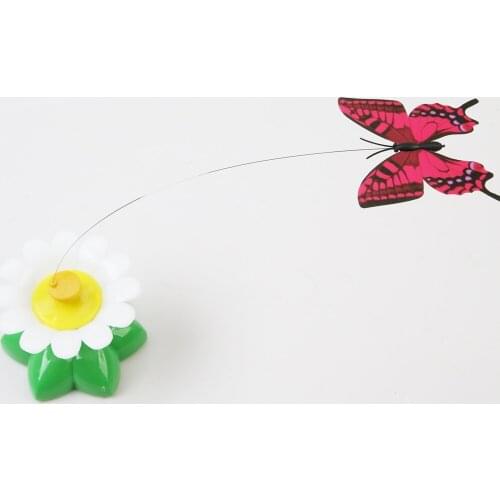 Electric Rotating Cat Toy Colorful Butterfly Bird Funny Dog Cat Toys Pet Supplies Electric Colorful Pet cat tower