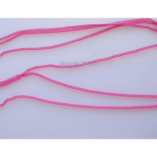 MDA-14 1M Hot Pink Chain Shape Metal Nail Decoration