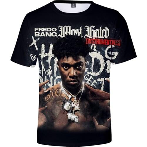 Fredo Bang 3D Print Spring Summer Preppy Men/Women Street Clothes T-shirt Streetwear Kawaii Streetwear style Tshirt