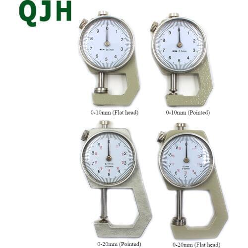 Precise 4 types digital dial thickness measuring instrument flat&pointed head diameter measuring instruments gauge tester tools