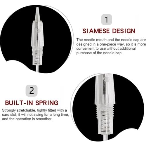 1pcs Permanent Tattoo makeup Cartridge needles 1R/3R/5R/5F/7F Professional Tattoo Needles for Eyebrow Tattoo Cartridge Machines