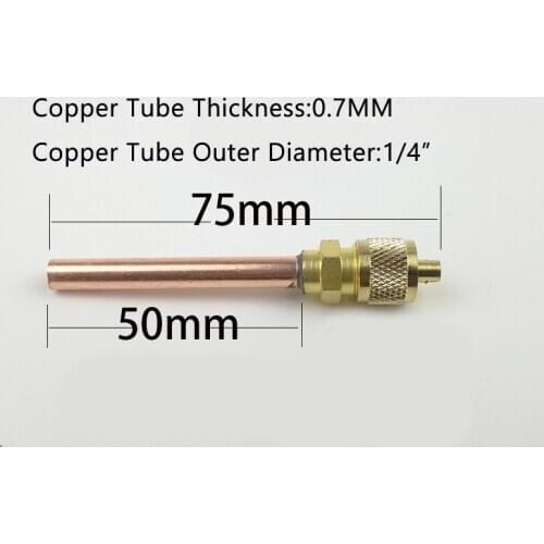 1/4"O.D Charging valve refrigeration and air conditioning Access Valves use access copper tube filling parts