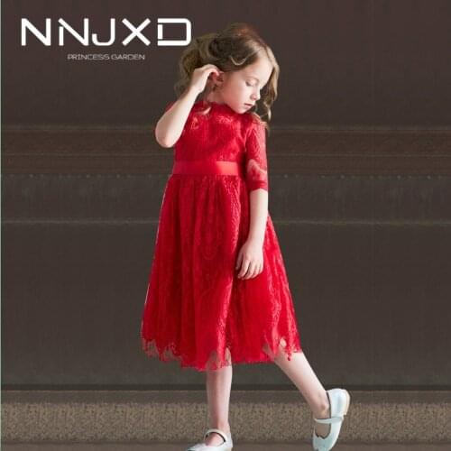 Girls Dress Embroidery Clothing Children Wedding Evening Flower Dress Princess Party Lace Tulle Gown Kid Girls Clothes For Girl