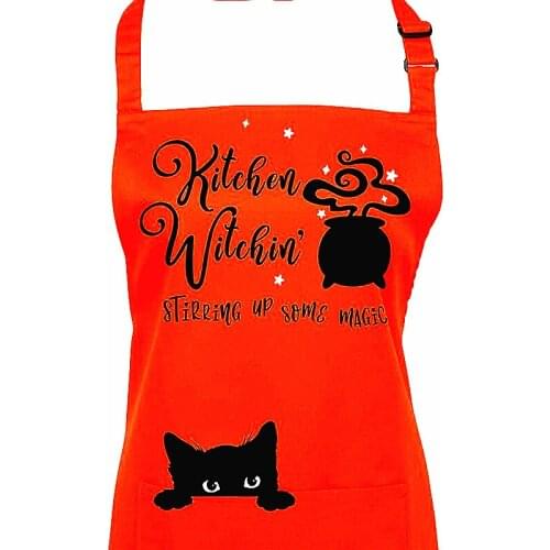 Custom Kitchen Witchin' Apron,Personalised"Stirring Up Some Magic!"Baking apron,Funny BBQ Chef Cooking Apron,Grill Master Gifts