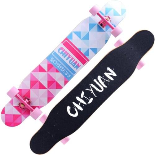 AddFun 118cm Longboard Skate Boards Completed Explosive New Products Skateboard Professional Double Rocker Skateboarding Adults