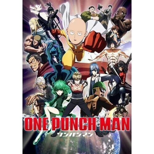 Lot style Choose Hot Japan Anime One Punch Man Art print Silk poster Home Wall Decor