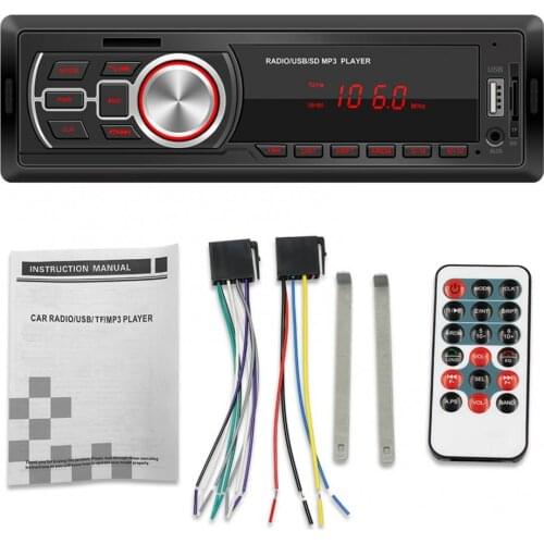 5209E Multifunctional Remote Control MP3 Audio Player Universal Auto Bluetooth Wireless FM Radio Music Player for 12V Cars