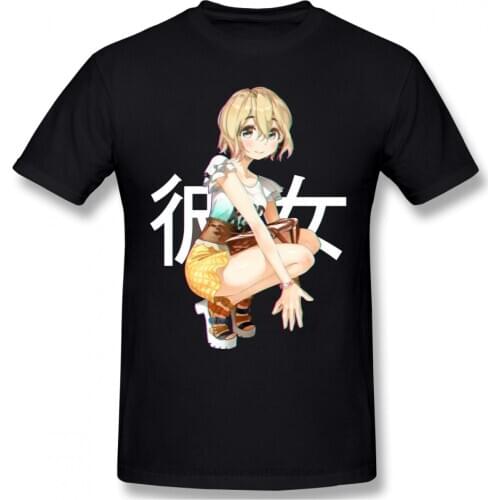 Men Clothing Rent A Girlfriend Kazuya Chizuru Mizuhara Ruka Anime TShirt Red T-Shirt Mami Nanami Men Fashion Short Sleeve
