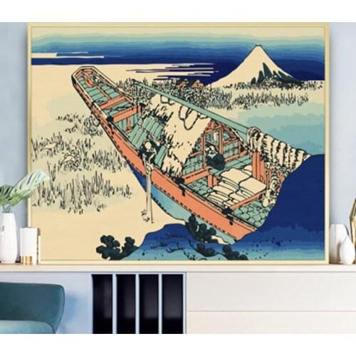DIY Painting By Numbers Seaboard ship 50x40cm Wall Art Picture By Number Acrylic Canvas By Numbers For Home Decors