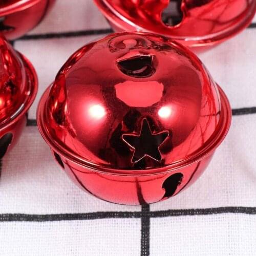 Christmas Bells Crafts Silver Gold Color Jingle Bells Christmas Ornaments Christmas Tree Decoration Home Party Decoration