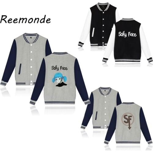 New Year Women Female Coat Blouse Hoodies Ladies Clothing Clothes Sally Face Adult Unisex Jacket Printed Baseball Uniform Tops