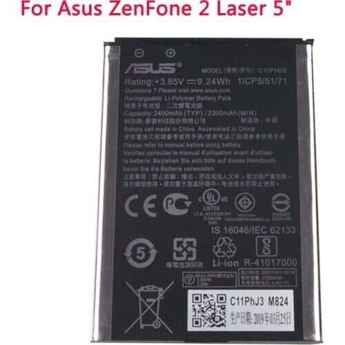 ASUS Original Replacement Phone Battery C11P1428 2400mAh for Asus ZenFone 2 Laser ZE500KL ZE500KG Z00ED 5" Batteries