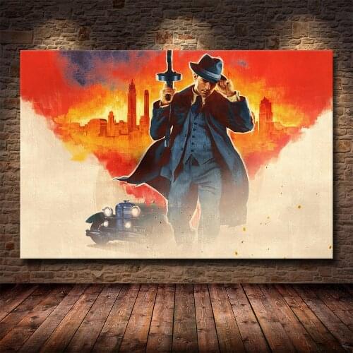 Popular Gangster Action Game Mafia: Definitive Edition HD Print Canvas Painting Poster Living Room Bedroom Decoration Painting