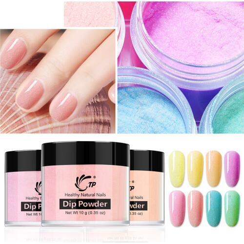 Nail Dip Powder Colorful Sweet Starter Kit French White Manicure System Blinking Dip Glitter Chrome Salon Pro Nail Art Tool