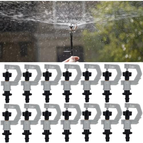 KESLA 50PCS G Type Rotating Nozzle 360 Degree Refraction Watering Sprinklers Garden Irrigation Lawn Sprayed Fittings 4/7mm Hose