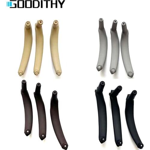 RHD 4Colours Inner Door ABS Pull Handle Replacement 3PCS Set For BMW X5 X6 E70 E71