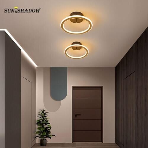 Gold Color Modern Led Chandelier 18W 12W Small Ceiling Chandelier Lighting for Living room Bedroom Dining room Kitchen Luminaire