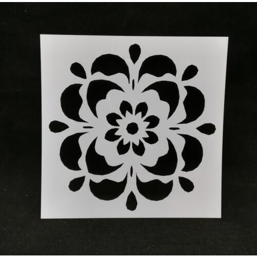 13*13 Flower Layering Stencils for Diy scrapbook/photo album Decorative Embossing coloring,painting stencil,home decor
