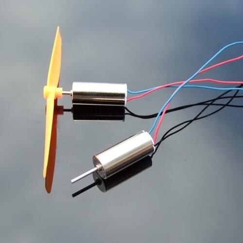 2pcs 7x16 mm DC 3.7V 45000RPM Ultrahigh High Speed Micro Mini Coreless Motor