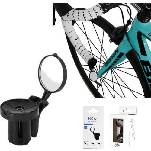Bicycle Rear Mirror Road Bike Cycling Handlebar End Mirror ABS Handlebar Side Safety Flexible Rear View Mirrors bike accessories