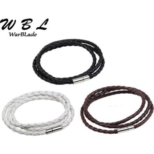 WarBLade 2019Fashion Men Women Wristband PU Leather Bracelet 100% Brand New Trendy Bracelets Bangles with Magnet Clasp Pulseira