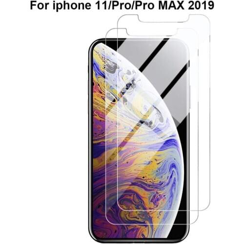 9H tempered glass for iPhone 6 6s 7 8 plus x xr xs max 11 pro max protective film phone screen protector on the glass smartphone