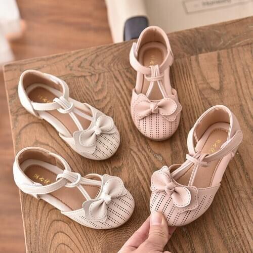 Girls Baotou Half Sandals Korean Style BowPrincess Shoes Platform Shoes Platform Sandals Women Sandals Shoes Woman