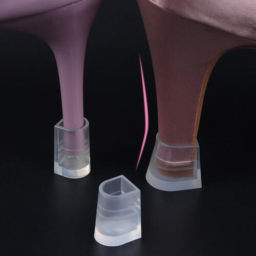 Women high-heeled protectors non-slip pvc high heel latino dance covers 1 pair dance shoes heel covers plugs shoe accessories