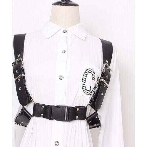 Womens runway fashion punk shoulder pu leather Cummerbunds female Dress Corsets Waistband Belts decoration wide belt R3111