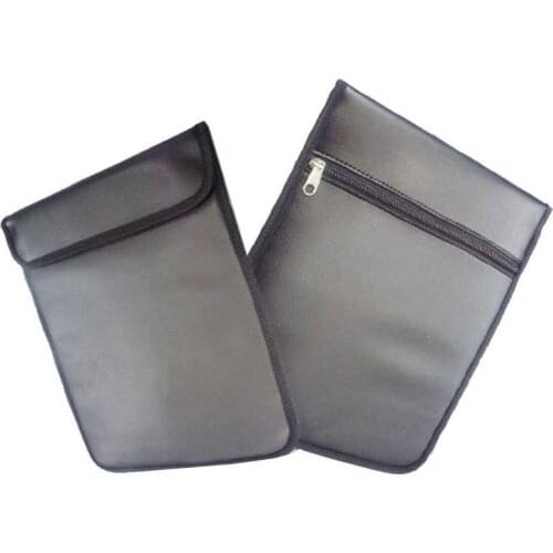 16pcs Anti-Scan Card Sleeve PU bag ok for phone & 7-10" Pad w/ signal jammer bag &radiation blocker bag protective bag anti scan