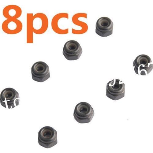 18038 HSP 94180 Spare Parts Nylon Nuts M2.5 8P 18038 For 1/10 Scale Hobby Rock Crawler Climber Pangolin Truck 94180