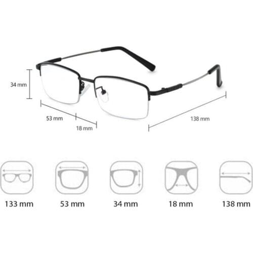 3Pcs!!! Titanium Progressive Multifocal Reading Glasses Men Women +Polarized Sunglasses High Quality Fashion + Sunglasses Clip