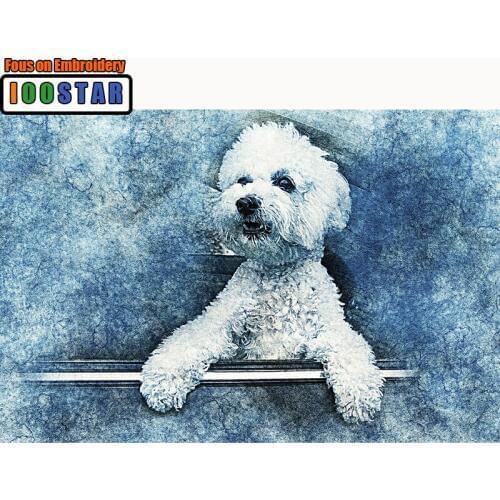 5D DIY Diamond Painting "Lovely Dog" Embroidery 100% Full Round Diamond Cross Stitch Scenery Rhinestone Mosaic Painting Decor