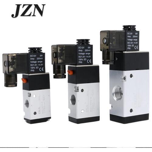 Free shipping ( 1 PCS ) 3V210-08 solenoid pneumatic valve cylinder commutation control double coil two five-way