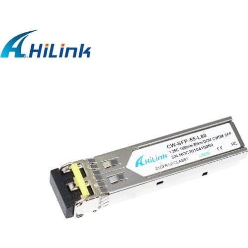 Free Shipping! Dual 1.25G 1550nm 80km CWDM SFP Transceiver with DOM Function