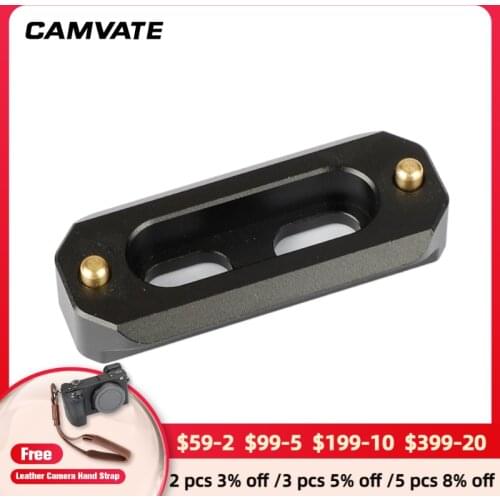 CAMVATE Standard 50mm Quick Release NATO Safety Rail Bar With Spring Loaded Pins For SlideMount/ RED/ Epic/ Scarlet/ Black Magic