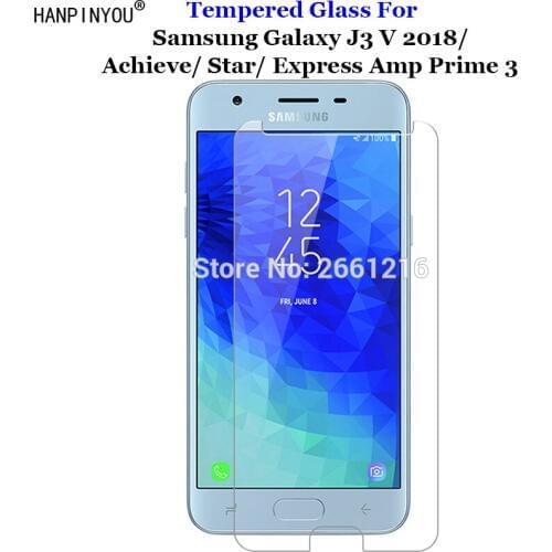 For Samsung Galaxy J3 2018 Tempered Glass 9H 2.5D Premium Screen Protector Film For Samsung Galaxy J3 V /Achieve/ Star J337 5.0"