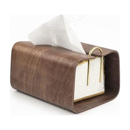 European Wooden Tissue Box Living Room Decor Napkin Holder Bedroom Desktop Tissue Paper Organizer Simplicity Home Decoration