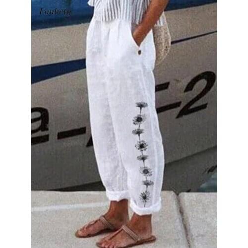 Женские льняные брюки Fanbety China At AliExpress